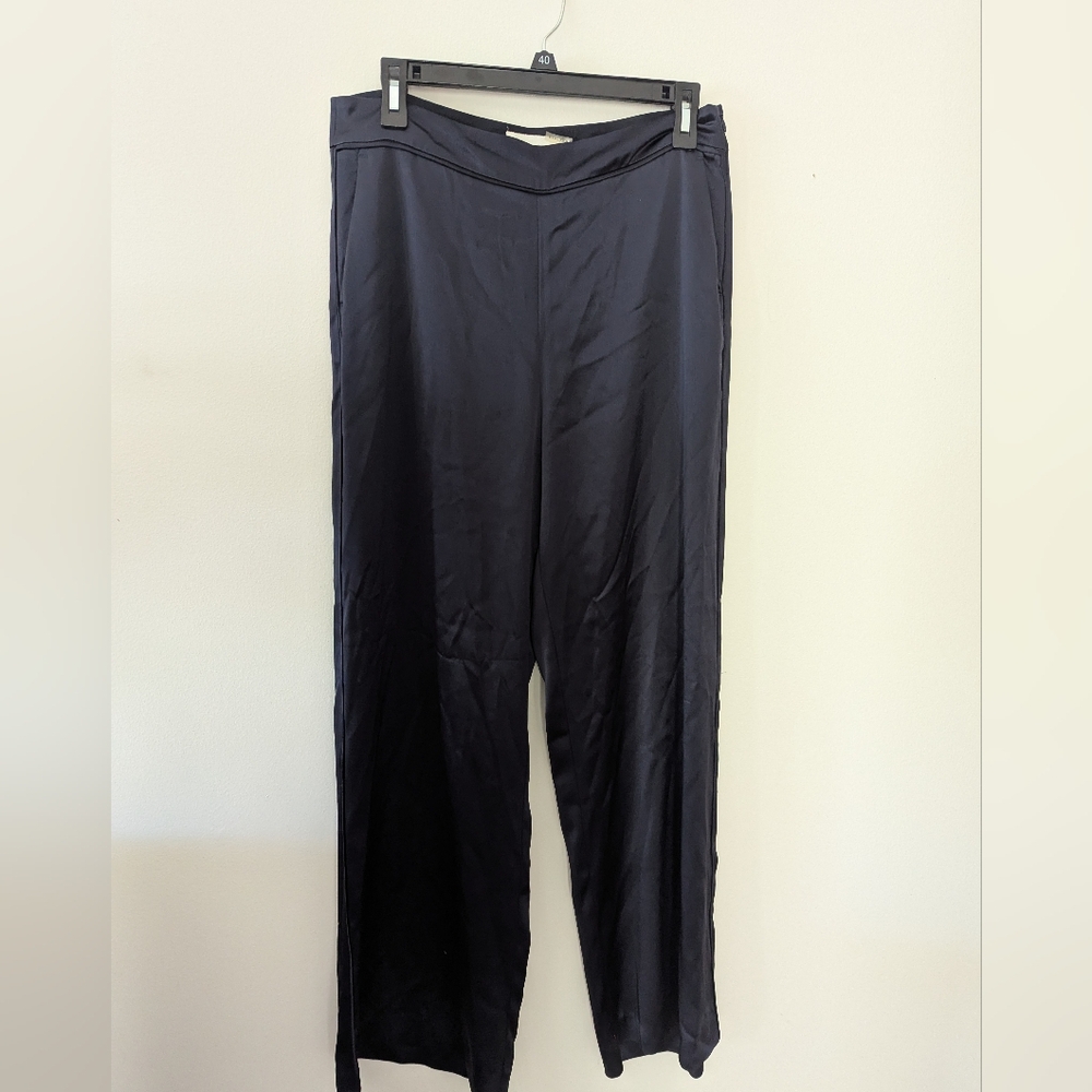 Wide Leg Navy Trousers Isa Arfen